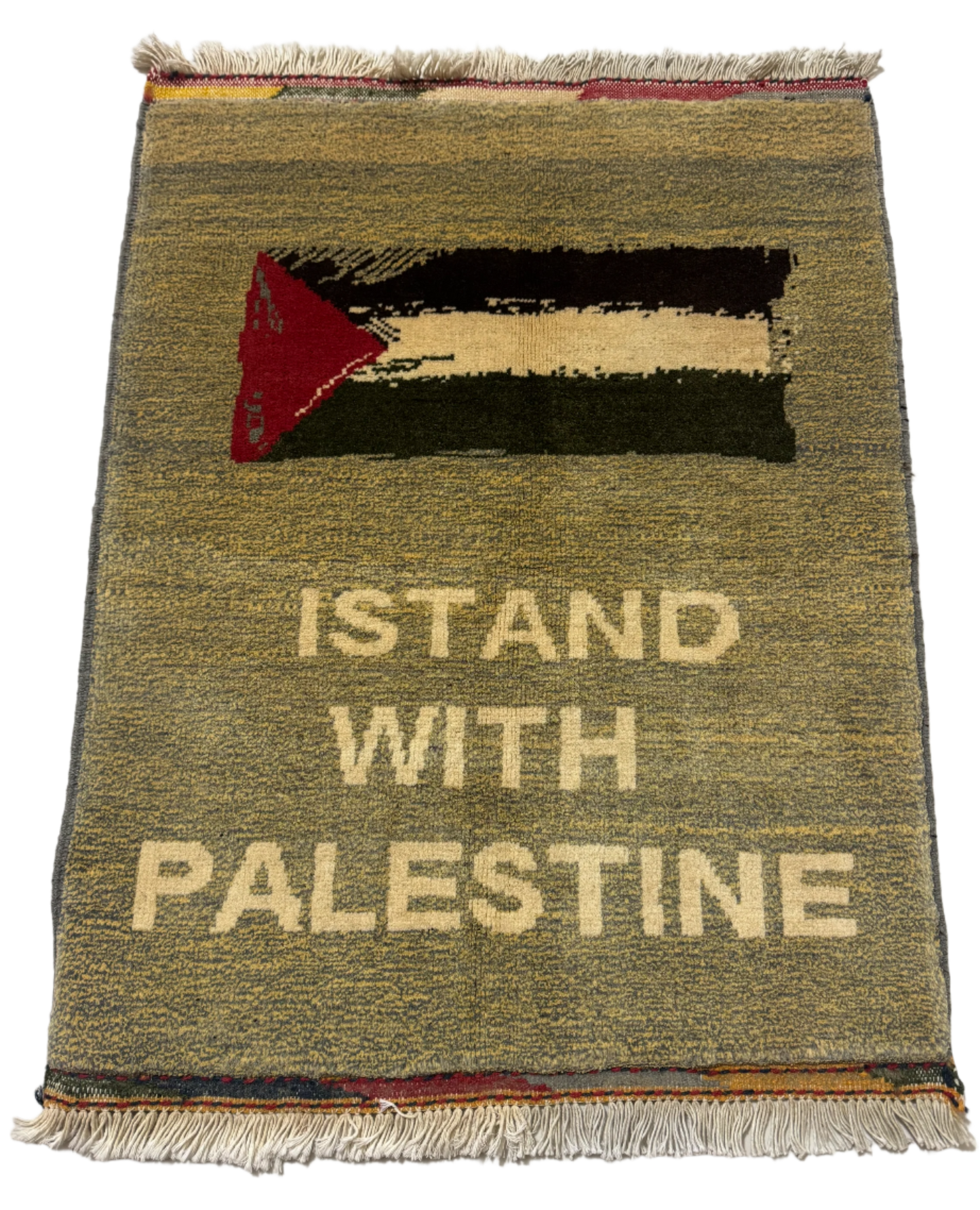 'I Stand With Palestine' Solidarity Rug | 3'x2'